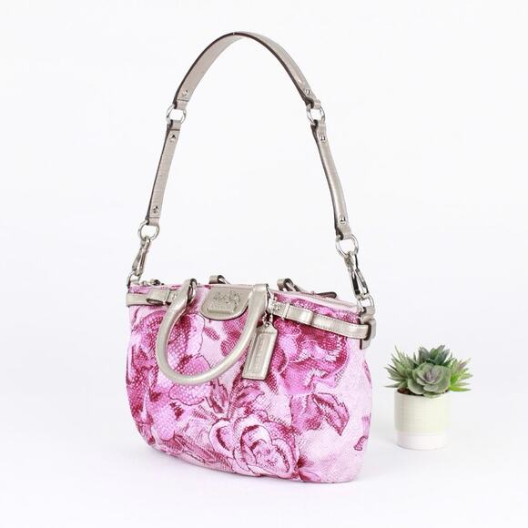 Coach Madison Floral Sophia Satchel Bag - Picture 3 of 9